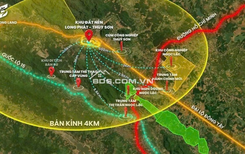 BÁN ĐẤT NỀN LONG PHÁT THUÝ SƠN - SẴN SỔ ĐỎ - SANG TÊN NGAY - GIÁ CHI 99TR/LO