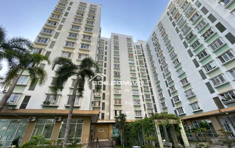  1 tỷ 950 - CC D1 KDC Phú Lợi P7 Q8, 2PN 71,9m2 SHR lâu dài, thang máy thẻ từ, tặng nội thất 