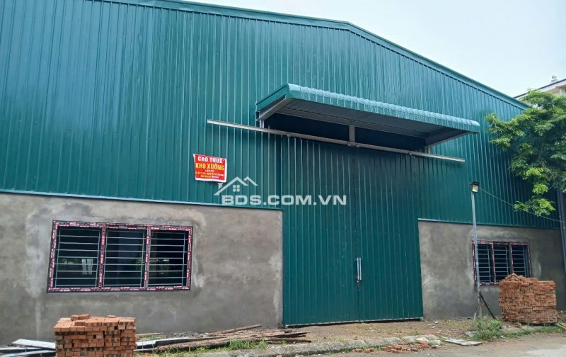 Cho thuê kho xưởng tạiTừ Sơn, Bắc Ninh diện tích 600m2 kết cấu Zamin mới 100%