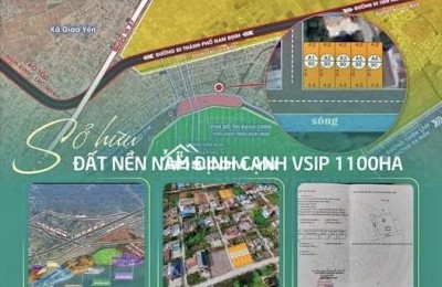 Bán nhanh lô giáp mặt biển Quất Lâm Nam ĐỊnh trả nợ