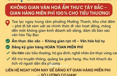 Chợ đêm Mường Thanh bố đi bộ
