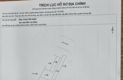 Bán nhà mặt tiền đường Hà Hoàng Hổ , ngang 10 m5 x 60 m ( nở hậu 19 m5 ) hai mặt tiền trước sau 6 m , dt : 815 m2 trong sổ ( ngoài sổ 220 m2 ) giá 120 tr /1 m2
