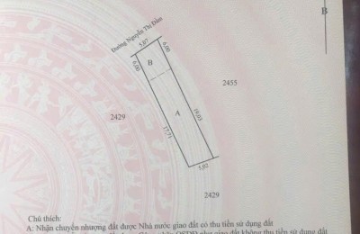 Bán nền thổ cư đường Nguyễn Thị Đầm, xã Hoà An, TP Cao Lãnh