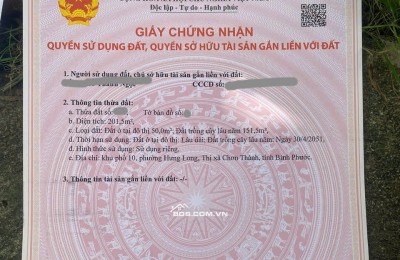 Bán đất có tặng kèm, mặt tiền giá rẻ , sổ sẵn có thổ cư