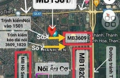 Bán 2500m2 DVTM bên cạnh Aeon Mall Thanh hoá. 3 mặt đường