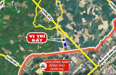 BÁN GẤP LÔ ĐẤT TÂN HOÀ - ĐỒNG PHÚ, BÌNH PHƯỚC CHỈ 4XX TRIỆU - GẦN KCN, ĐƯỜNG LỚN, SỔ SẴN!