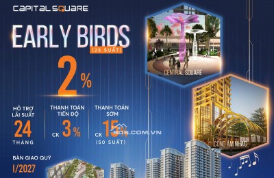CAPITAL SQUARE nhận booking từ hôm nay, 4 mặt tiền, view sông Hàn