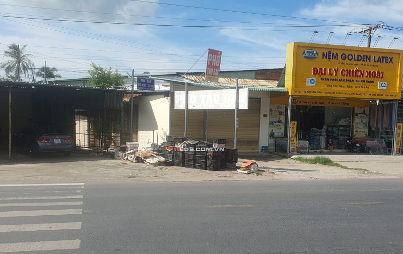 Cần tiền bán gấp mặt tiền đường Võ Nguyên Giáp,  Cái Răng, Cần Thơ,  ngang 5,6m x 25m. Giá 9,8 tỷ