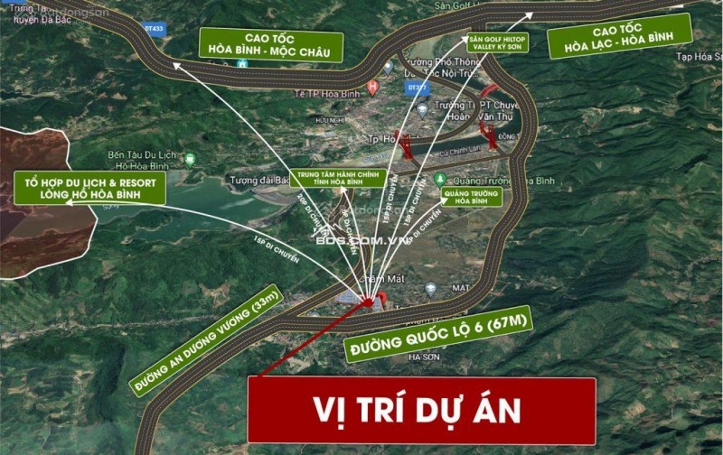 Quỹ đất nền giá đầu tư đợt 1 TP Hòa Bình. Cơ hôi x2 x3 tài sản.