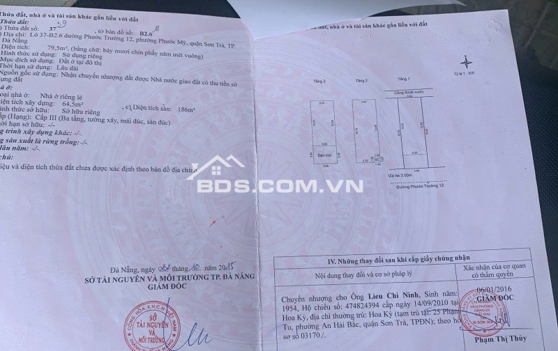 NHÀ 3 TẦNG – KHU PHƯỚC TRƯỜNG 12, GẦN CÔNG VIÊN HỒ NGHINH, SƠN TRÀ – ĐÀ NẴNG