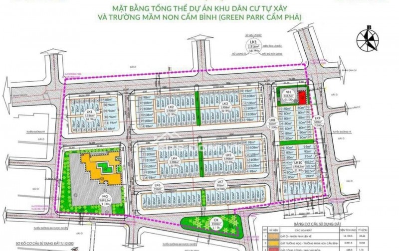 Chính chủ gia đình cần bán mảnh đất dự án Green park DT 80m2 tại Cẩm Phả
