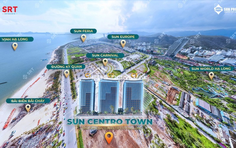 HOT!!! Chỉ với 700 triệu sở hữu ngay căn hộ dự án Sun Centro Town view vịnh di sản Hạ Long