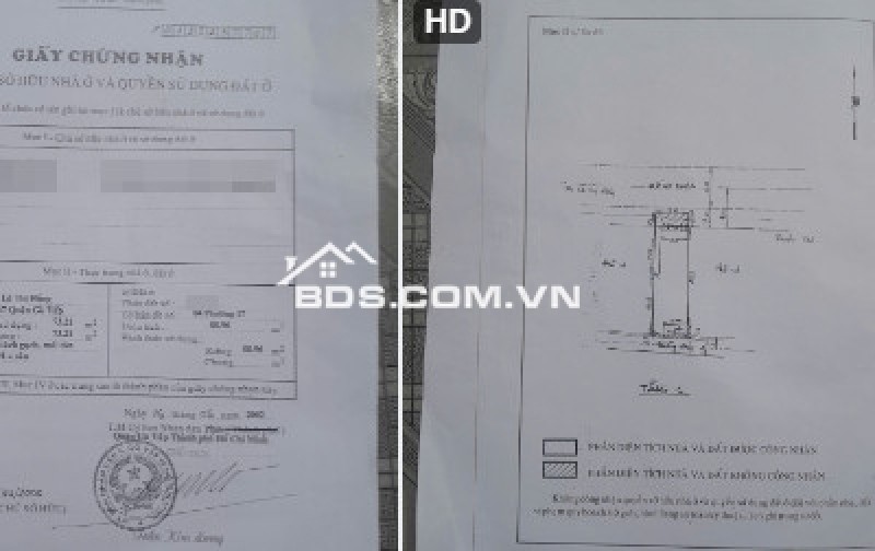 Bán nhà hẻm xe tải Lê Thị Hồng, Quận Gò Vấp. DT 5.2x21m2, CN 89m2. Giá 12 tỷ