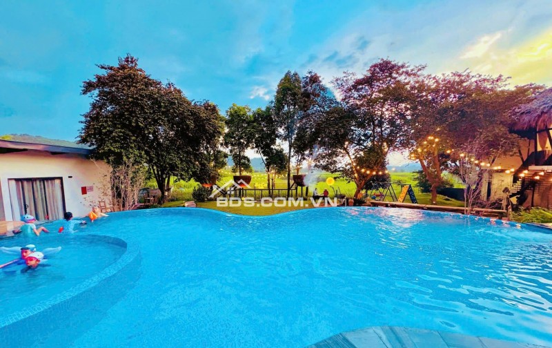 Chính chủ cần bán khu nghỉ dưỡng hơn 2000m² Ba Vì thiết kế hiện đại, view thoáng đẹp.