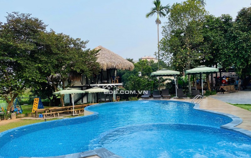 Chính chủ cần bán khu nghỉ dưỡng hơn 2000m² Ba Vì thiết kế hiện đại, view thoáng đẹp.
