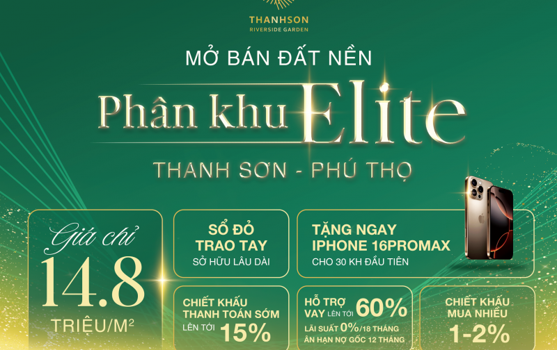 KHU ĐÔ THỊ THANH SƠN RIVERSIDE – Sống Xanh, Sống Đẳng Cấp!
