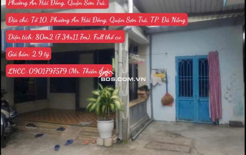 Chính Chủ Bán Nhà Cấp 4 Có Gác Lửng Tại Kiệt 172 Nguyễn Công Trứ, Phường An Hải Đông, Quận Sơn Trà.