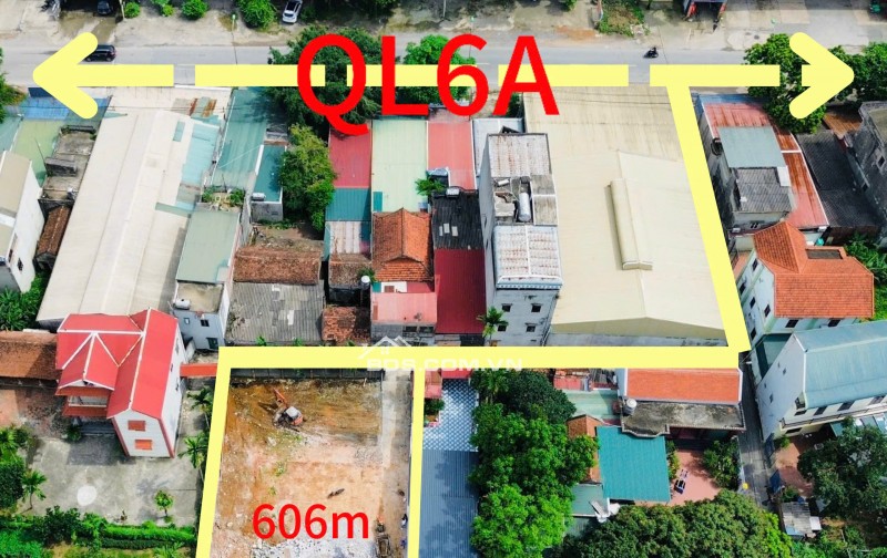 Cần bán 606m2 đất giáp mặt đường QL6 tại Đông Sơn, Xã Phú Nghĩa, Hà Nội