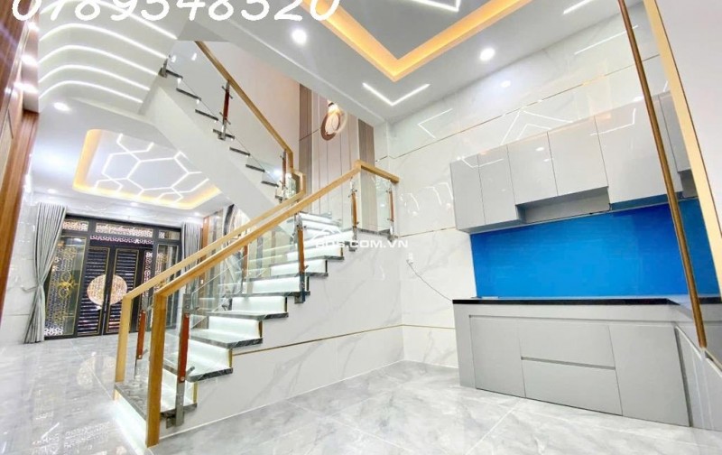 BÁN NHÀ 4 TẦNG MỚI – HẺM XE HƠI THÔNG – GẦN LÊ VĂN QUỚI – GIÁ HƠN 6 TỶ