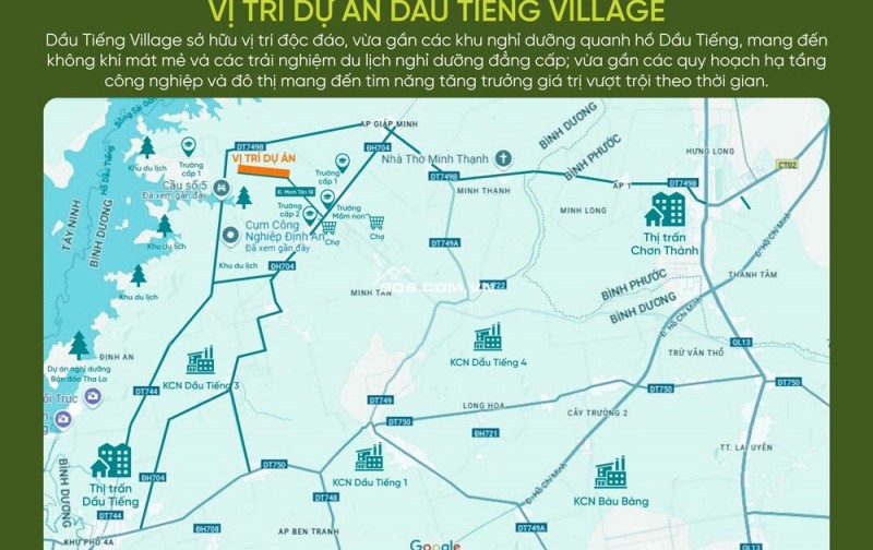 Đất nền giá rẻ sổ sẵn Định An, Dầu Tiếng, TP. Hồ Chí Minh giá từ 2  triệu/m2