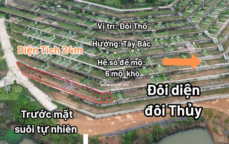 Bán đất nghĩa trang đẹp tại Lạc Hồng Viên, Quốc lộ 6, Mông Hóa, Hòa Bình, 744 triệu, 24 m2