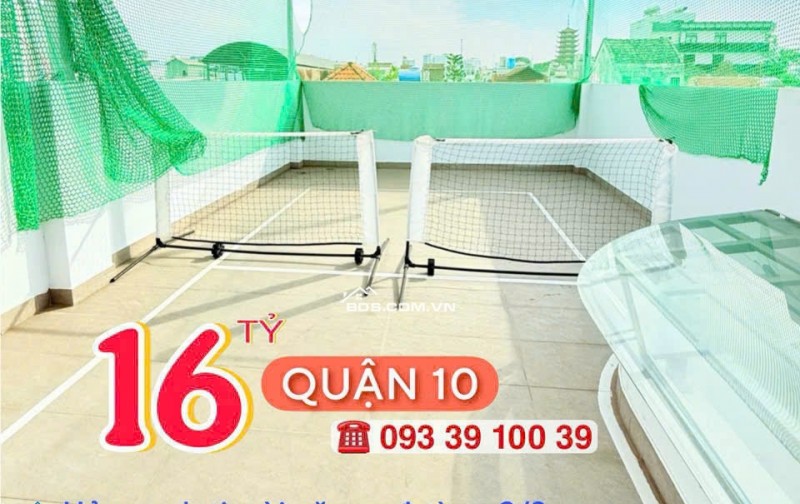 BÁN NHÀ Q10- HXH 6M- 3 THÁNG 2- SÂN PICKLEBALL- CĂN GÓC 5 TẦNG 56m2 ĐỦ NỘI THẤT. Mr Vũ 0933 910 039