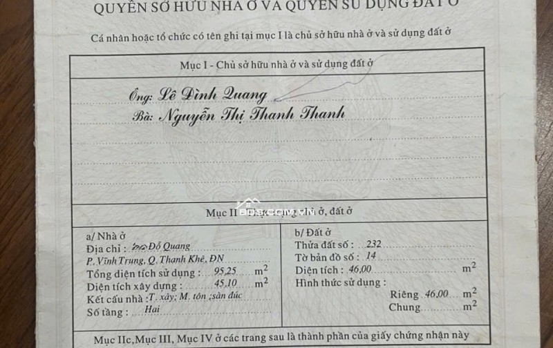 BÁN NHÀ MẶT TIỀN 132 ĐỖ QUANG, 46M 3 TẦNG 3PN3VS HƯỚNG ĐÔNG NAM. 6,9TỶ, LH 0905113070.