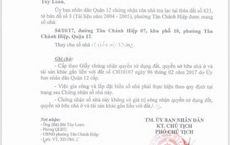 BÁN NHÀ TÂN CHÁNH HIỆP 7 Q12 – HẺM XE TẢI – SỔ NỞ HẬU – GIÁ CHỈ 4.2 TỶ Lh:0906962597.