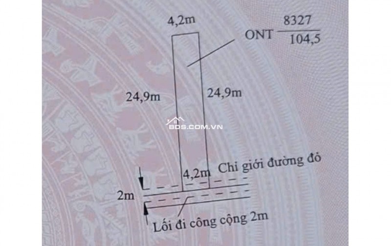 Chính chủ bán miếng đất tại Xã Phước Vân, Huyện Cần Đước, Tỉnh Long An
