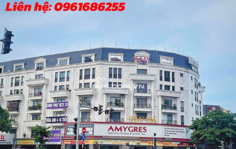 Bán nhà tòa văn phòng lô góc mặt phố Văn Khê 7 tầng thang máy diện tích 341m2 giá 164 tỷ