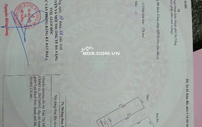 Gia đình sang Mỹ định cư cần bán nhà 2 tầng+lửng ,gần bệnh viện 600 giường Đà Nẵng giá rẻ