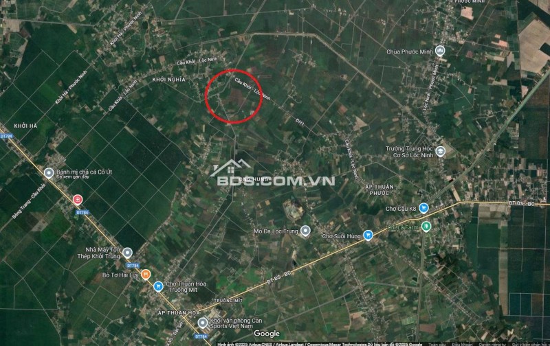 Bán đất Cầu Khởi, Dương Minh Châu, Tây Ninh, giá chỉ 2,15 triệu/m2 với diện tích 13.000 m2