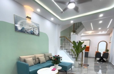 Gò Dầu, Tân Phú, Gần Aeon Mall, 2 Tầng BTCT, Hẻm 4m, 56m2 (4x14) Sát Mặt Tiền, SHR Đẹp Vuông Vức Hoàn Công Đủ, Nhỉnh 5 Tỷ Còn TL