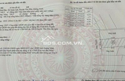 Đất đặc khu Kinh Tế Vân Đồn - cạnh bãi tắm Biển Ngọc - hàng xóm là dự án của Sun Group/ CHÍNH CHỦ GIAO BÁN LÔ ĐẤT HOA HẬU