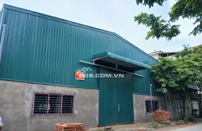 Kho xưởng 600m2 2 mặt tiền trước sau cần cho thuê mới 100% kết cấu Zamin tại BắcNinh. PCCC vòng ngoài thích hợp làm kho xưởng sản xuất...