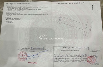 Lô đất biển giá hot, giá cuối năm 14 tỷ - vị trí đắc địa Sơn Trà - Đà Nẵng