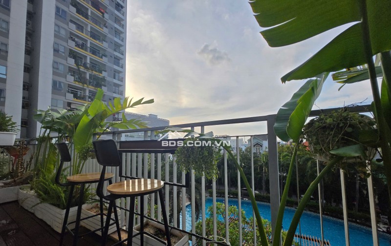 Cho thuê căn hộ sân vườn Opal Garden 2PN, 15tr - view hồ bơi cực đẹp nhất khu