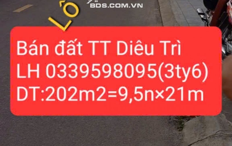 ĐẤT ĐẸP TRUNG TÂM DIÊU TRÌ , TUY PHƯỚC, B ĐỊNH cũ – CƠ HỘI ĐẦU TƯ VÀNG – LỜI NGAY 400 TRIỆU!