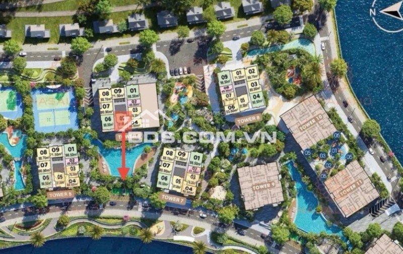 Rẻ Nhất Thị Trường căn hộ The Privé 2Pn 81m2  View Sông Thoáng Hướng Đông Nam Giá Chỉ 8,7 tỷ