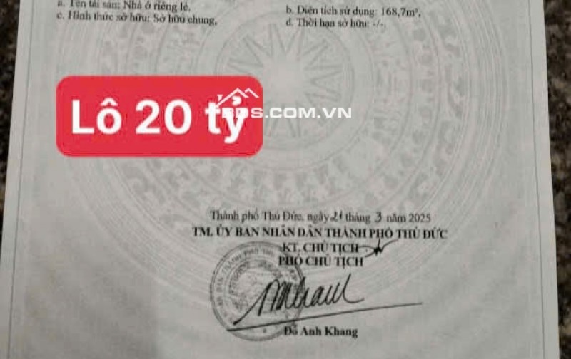 Chính chủ bán gấp 2 lô đất VIP ngay trung tâm Thủ Đức