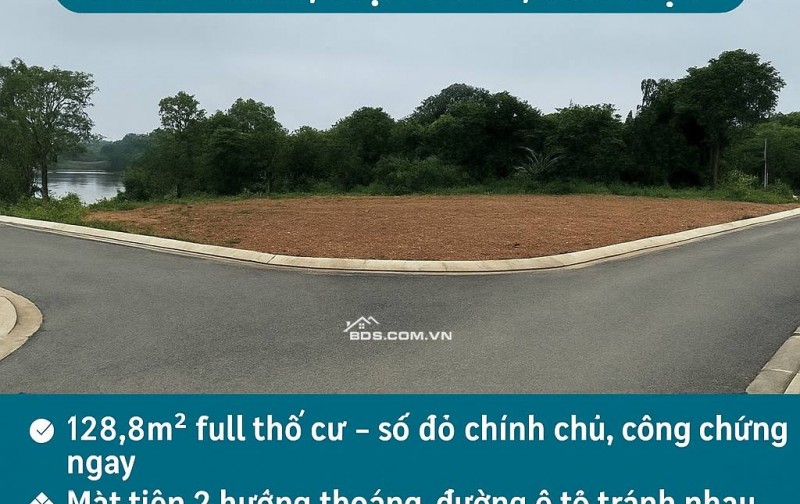 Lô góc 128,8m2 full thổ cư, Phúc Tiến - Hạ Bằng (Bình Yên - Thạch Thất cũ) - Hà Nội. Chỉ nhỉnh 3 tỷ. LH 0946377868 Hoàng Thương land