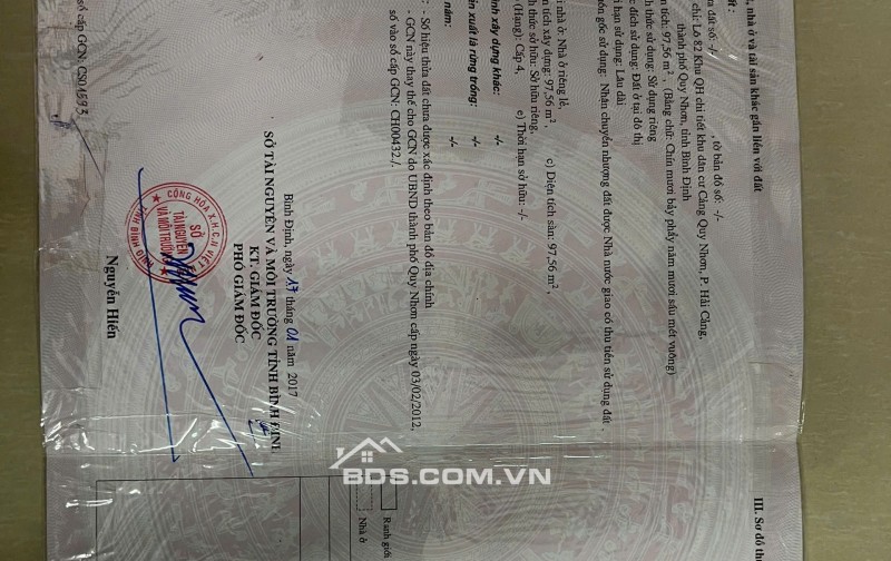 Chính Chủ Bán Nhà Tại 17 Đường Huỳnh Mẫn Đạt, Phường Hải Cảng, TP Quy Nhơn, Tỉnh Bình Định