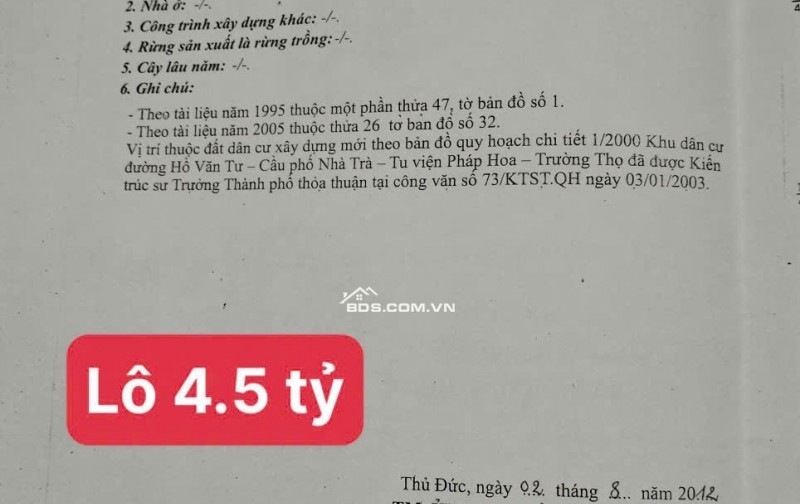 Chính chủ bán gấp 2 lô đất VIP ngay trung tâm Thủ Đức