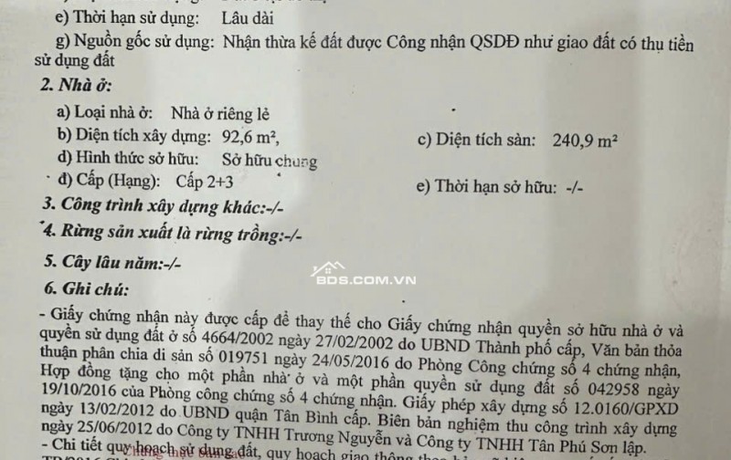Bán nhà HXH 2 lầu 1 sân thượng hẻm 61 Đường số 1, P10 Q. Tân Bình
