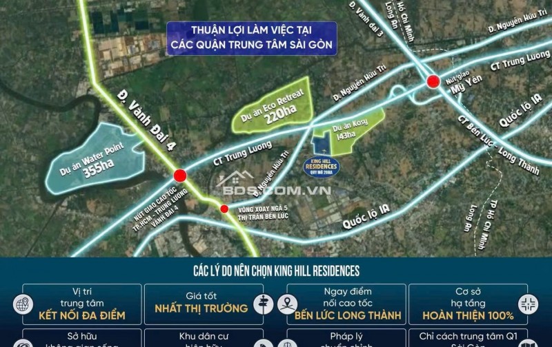 KING HILL RESIDENCE Mặt Tiền 1B Nguyễn Hữu Trí, Thạnh Phú, Bến Lức , Long An