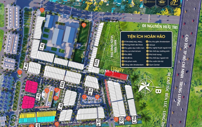 KING HILL RESIDENCE Mặt Tiền 1B Nguyễn Hữu Trí, Thạnh Phú, Bến Lức , Long An