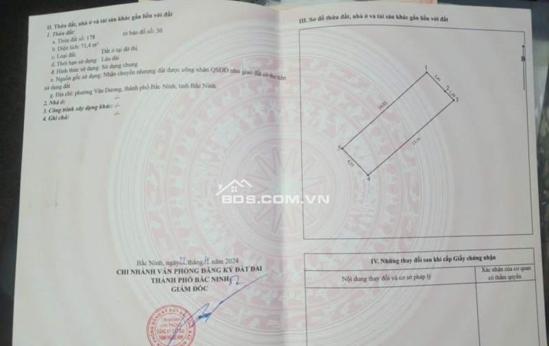 Bán 3 lô đất TP. Bắc Ninh- Đã tách 3 sổ có 2 mặt tiền Kinh doanh, kho xưởng, chung cư mini