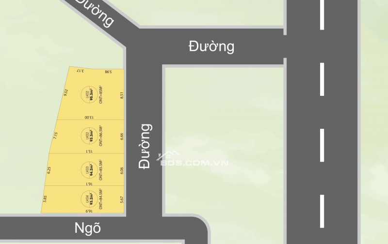 Quỹ đất giá rẻ - Khan hiếm chỉ từ 450 triệu đến 650 triệu/lô đất