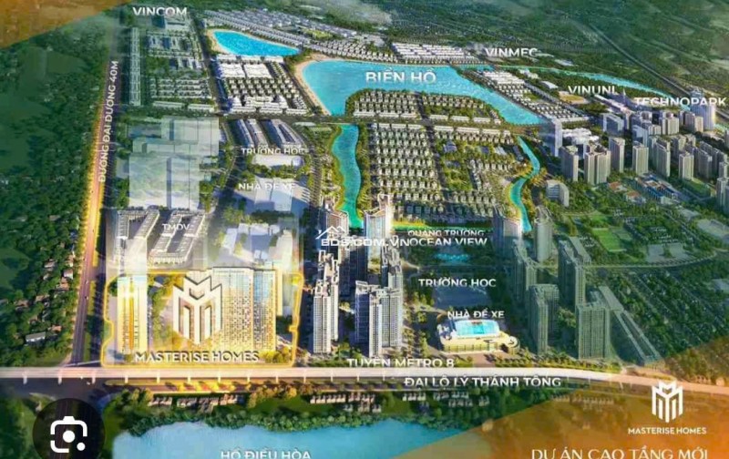 Bán chung cư cao cấp The Lakes side của CĐT Masteright