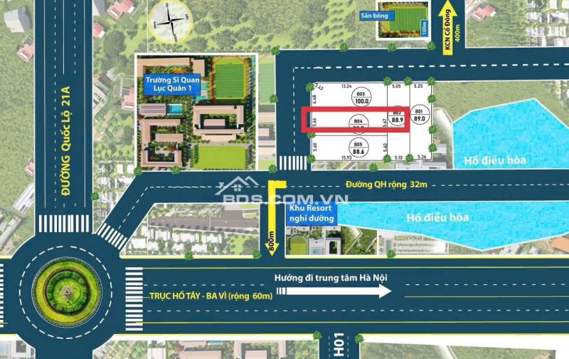 89m2 Cổ Liễn - Đoài Phương (Cổ Đông - Sơn Tây cũ) - Hà Nội, chỉ nhỉnh 2 tỷ. lh 0946377868 Hoàng Thương Land